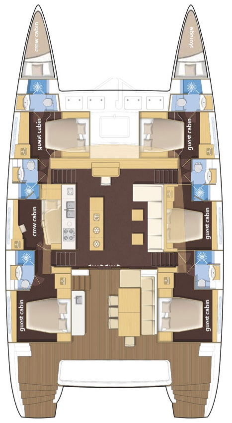 Hire Catamaran with or without skipper Lagoon Split