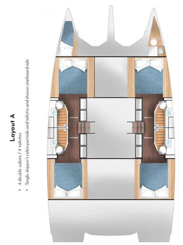 Cervetti Yachts Cervetti 44 - 4 + 1 cab. charter bareboat or skippered in  Primošten