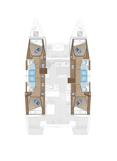 Lagoon Lagoon 46 charter bareboat or skippered in  Alimos