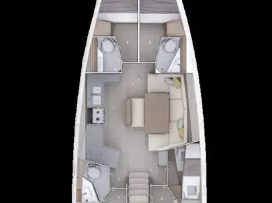 Sailboat hire in Alimos - Bénéteau Oceanis 47 - 4 cab.