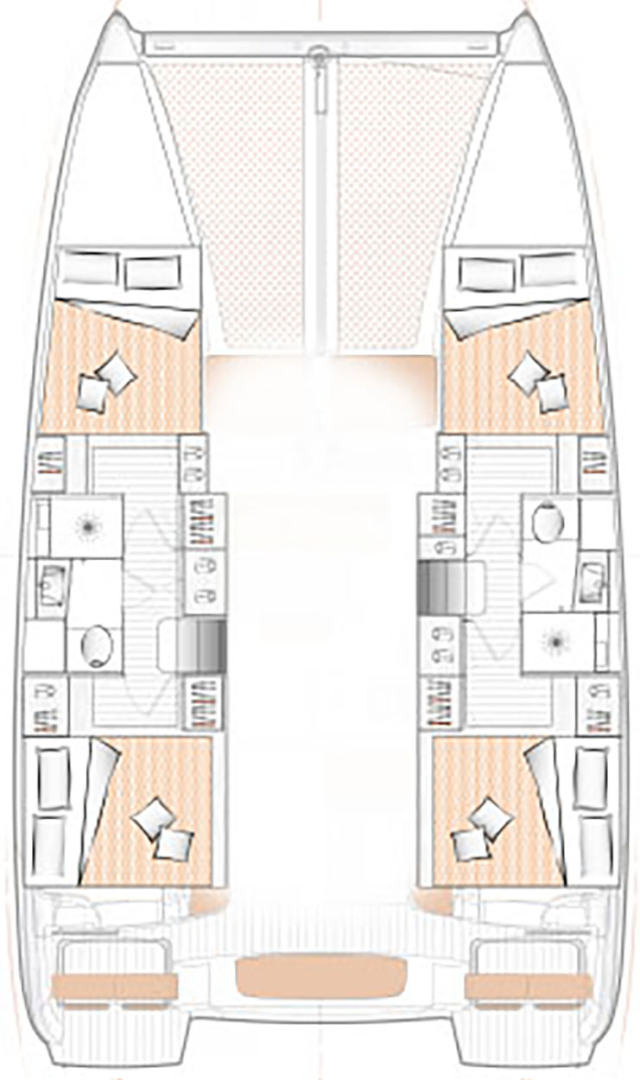 Hire Catamaran with or without skipper Excess Lefkáda