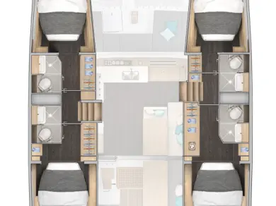 Yacht hire Gouvia cheap Lagoon 43