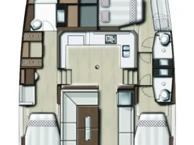 Yacht charter Nydri - Bali Bali Catspace Voile on SamBoat