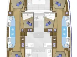 Lagoon Lagoon 50 charter bareboat or skippered in  Nydri