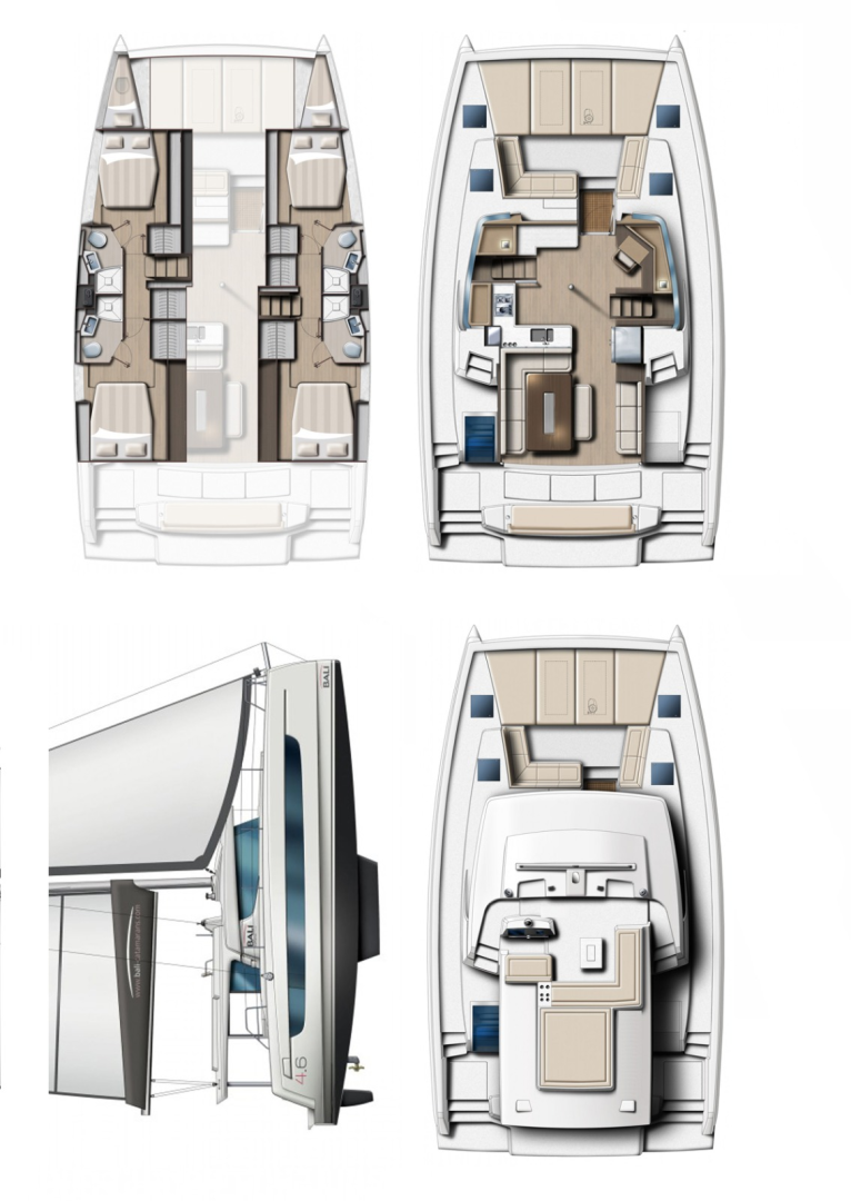 Hire Catamaran with or without skipper Bali Marmaris