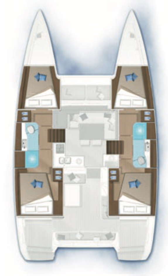 Hire Catamaran with or without skipper Lagoon Paraty