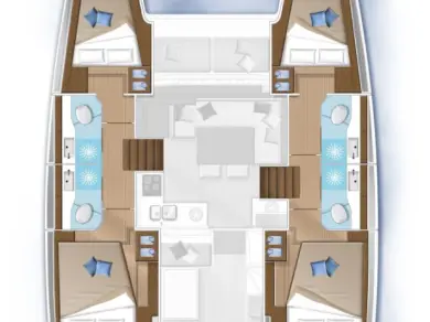 Hire Catamaran Lagoon with a boat licence