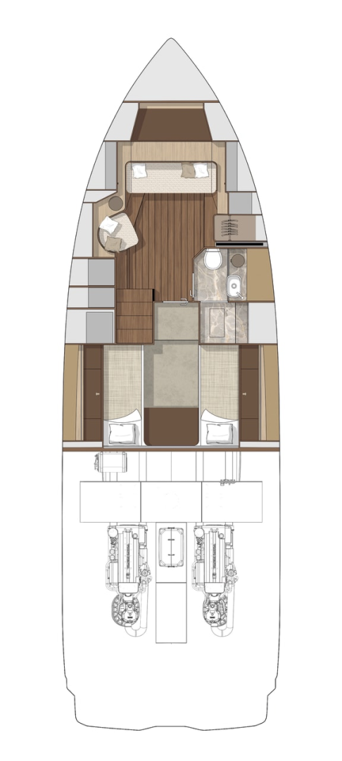 Yacht charter Portisco - Cranchi Cranchi A46 on SamBoat