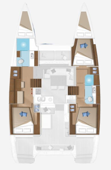 Hire Catamaran Lagoon with a boat licence