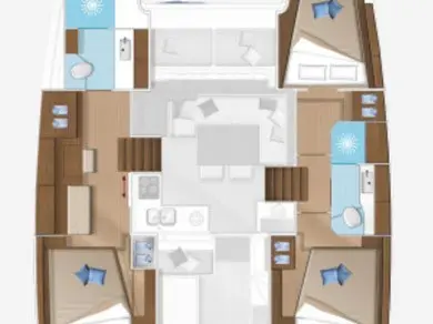 Hire Catamaran Lagoon with a boat licence