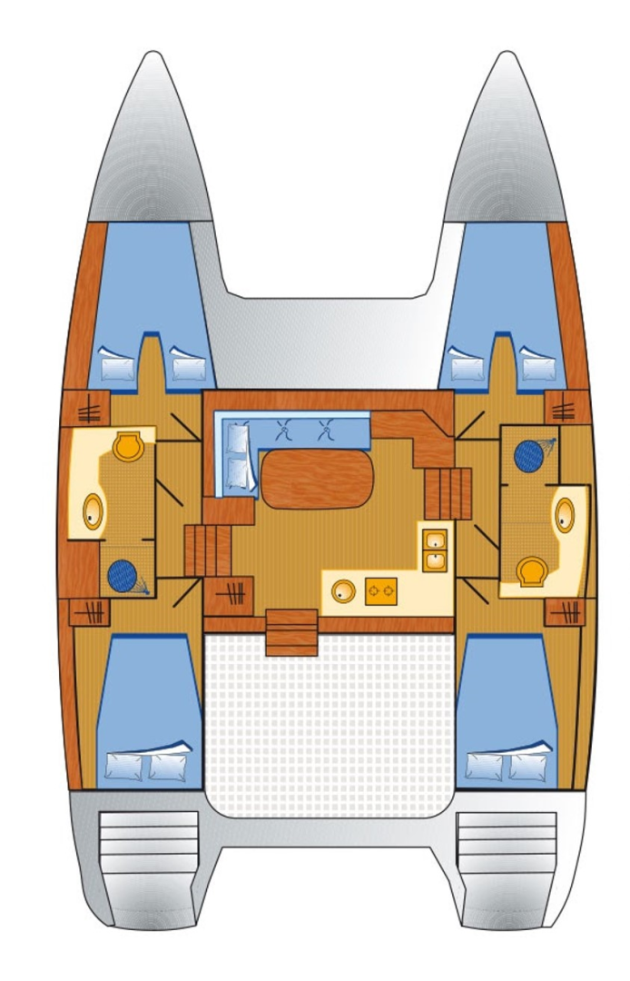 Yacht hire Pomer cheap Lagoon 400