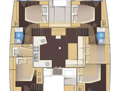 Hire Catamaran Lagoon with a boat licence