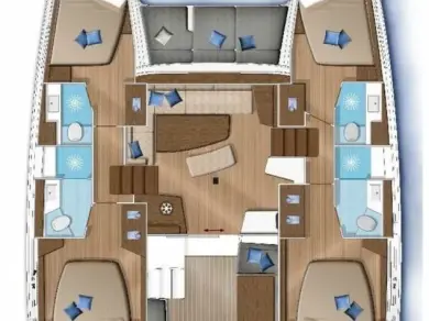 Lagoon Lagoon 42 charter bareboat or skippered in  Préveza