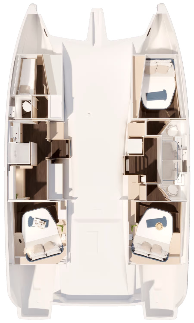 Catamaran hire in Saint-Raphaël - Fountaine Pajot Fountaine Pajot FP 44 Maestro - 3 cab.