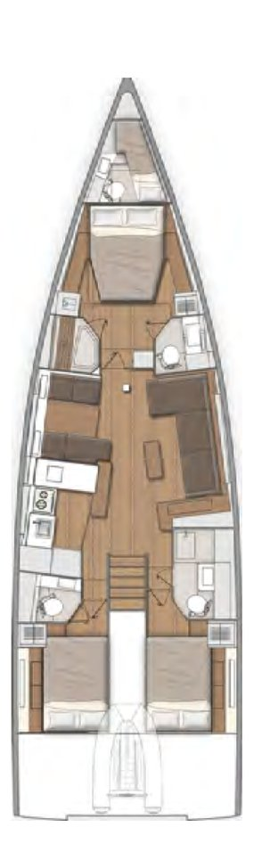 Sailboat hire in Cugnana Verde - Bénéteau First 53