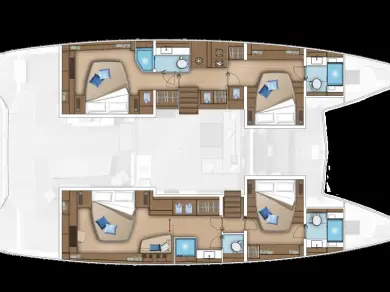 Lagoon Lagoon 55 charter bareboat or skippered in  Parham Town