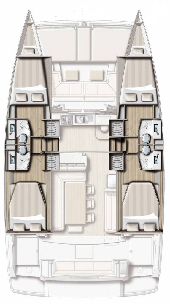 Bali Bali 4.1 charter bareboat or skippered in  Capo d'Orlando