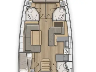 Yacht hire Capo d'Orlando cheap Oceanis 51.1