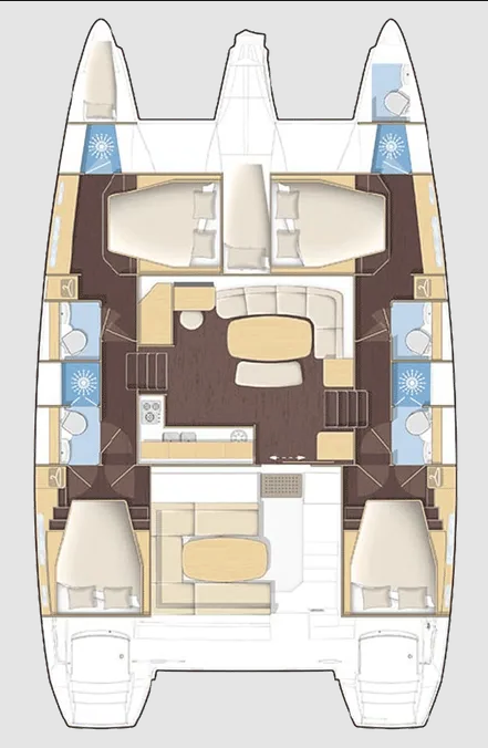 Lagoon Lagoon 420 charter bareboat or skippered in  Deme of Volos