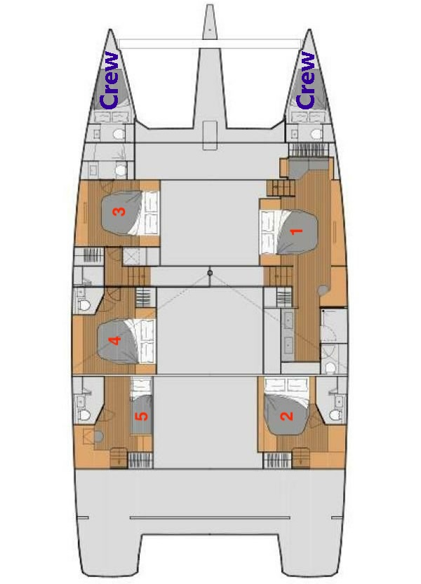 Fountaine Pajot Fountaine Pajot Alegria 67 - 5 + 2 cab. charter bareboat or skippered in  Bodrum