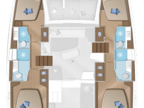 Hire Catamaran Lagoon with a boat licence