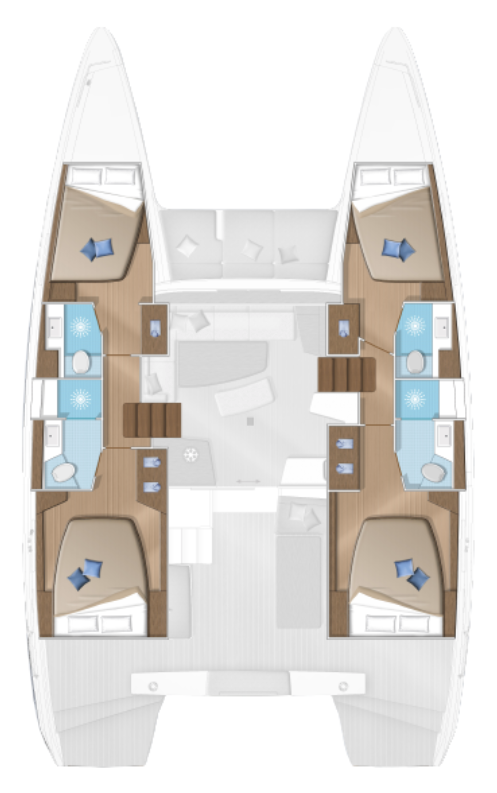Hire Catamaran Lagoon with a boat licence