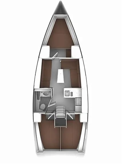 Sailboat to hire Betina at the best price