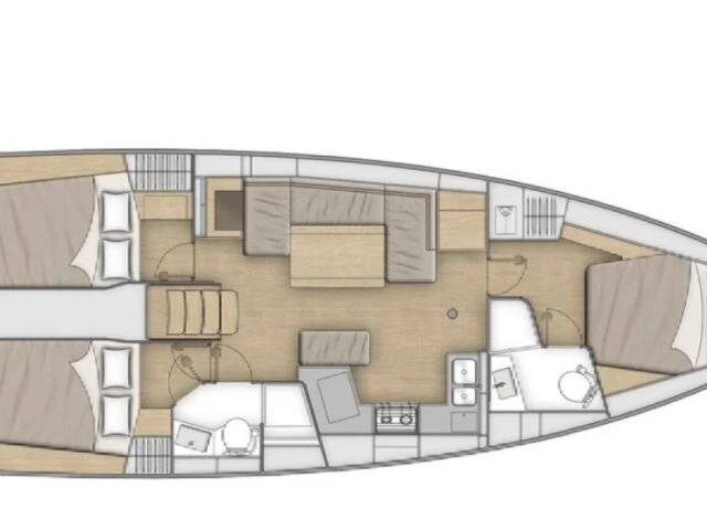 Hire Sailboat Bénéteau with a boat licence