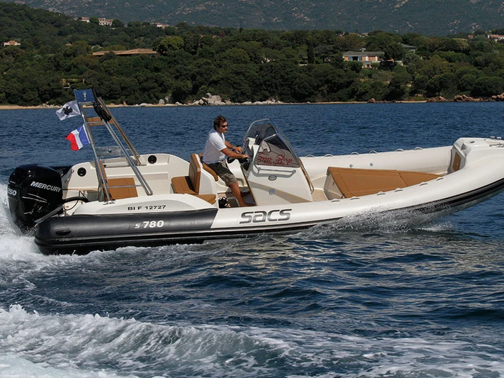 Sacs Sacs S 780 charter bareboat or skippered in  Bonifacio