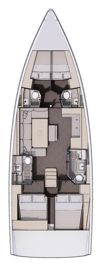 Dufour Dufour 470 charter bareboat or skippered in  Trogir