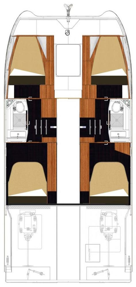 Fountaine Pajot Fountaine Pajot MY 37 charter bareboat or skippered in  Biograd na Moru