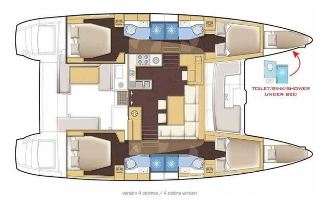 Hire Catamaran Lagoon with a boat licence