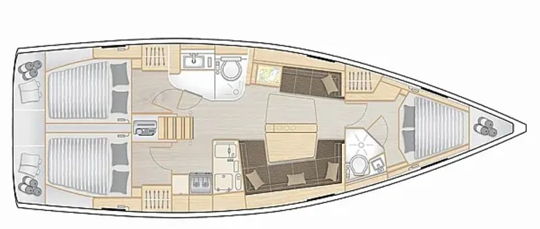 Hire Sailboat with or without skipper Hanse Lefkáda