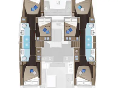 Yacht hire Trogir cheap Lagoon 51