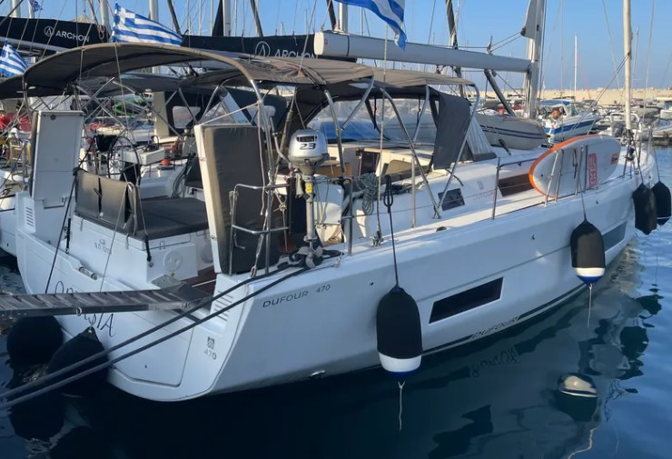 Dufour Dufour 470 charter bareboat or skippered in  Rhodes (City)
