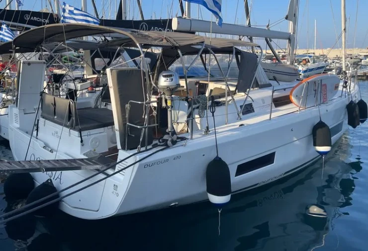 Dufour Dufour 470 charter bareboat or skippered in  Rhodes (City)