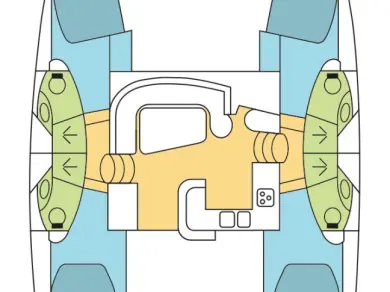 Yacht hire Airlie Beach cheap Leopard 46 - 4 cab.