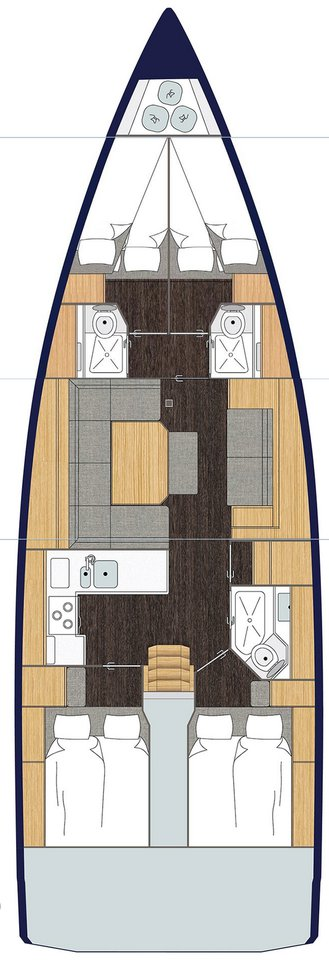 Yacht hire Pirovac cheap Bavaria C45