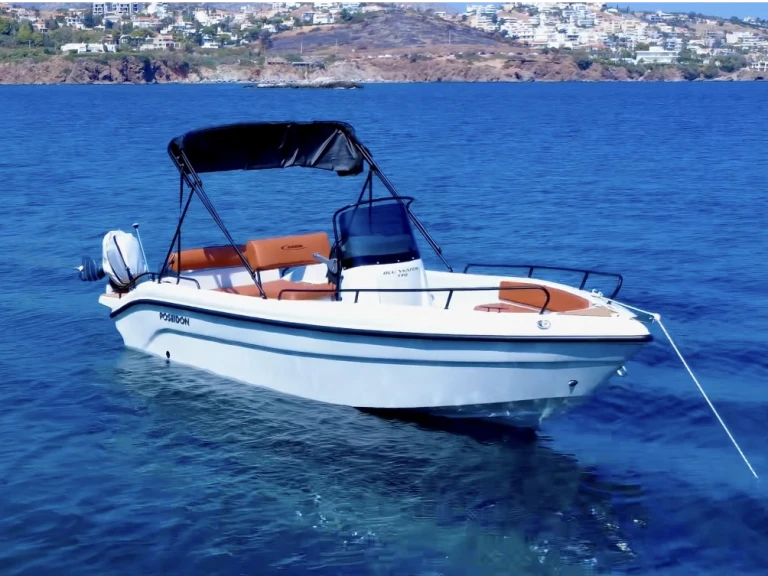 Poseidon Blu Water 170 charter bareboat or skippered in  Anavyssos