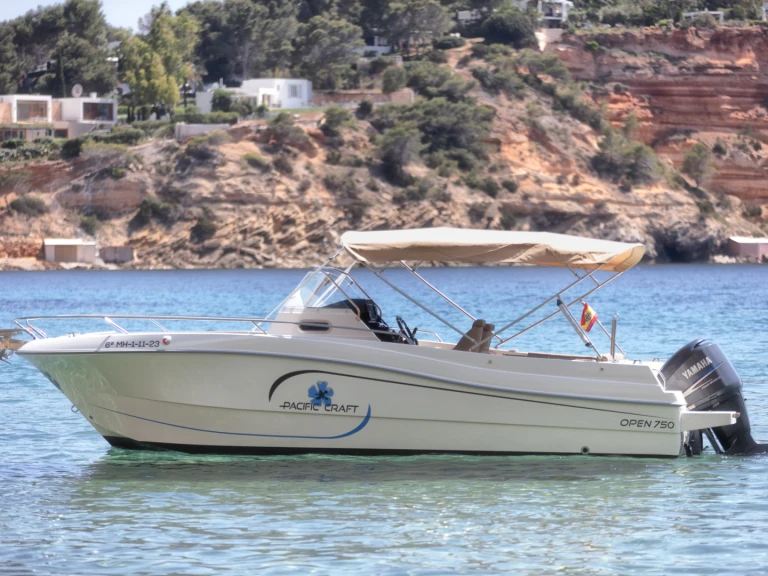 Hire a Pacific Craft sun cruiser 750 Marina Santa Eulàlia