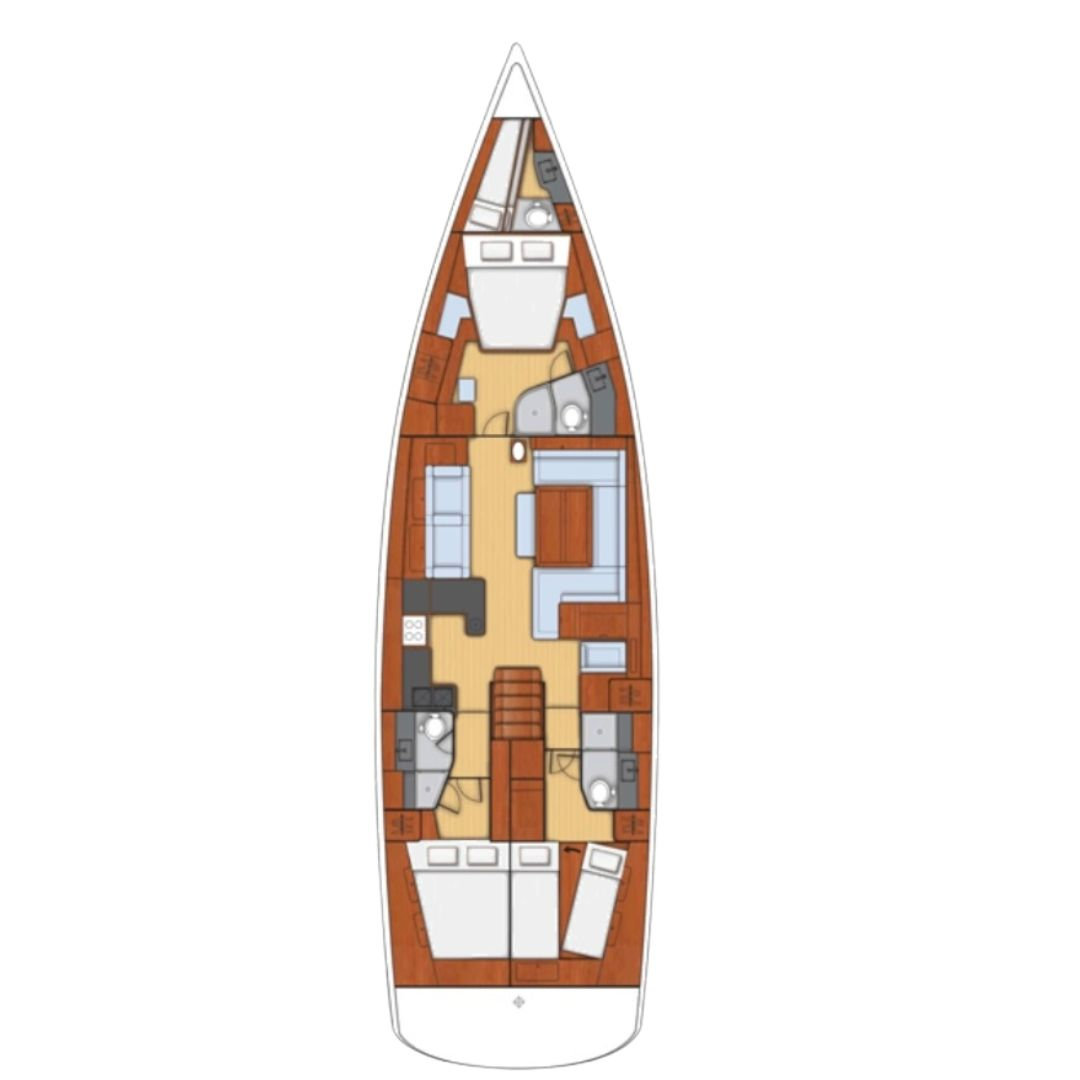 Hire Sailboat Bénéteau with a boat licence