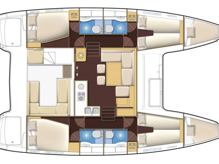 Hire Catamaran Lagoon with a boat licence