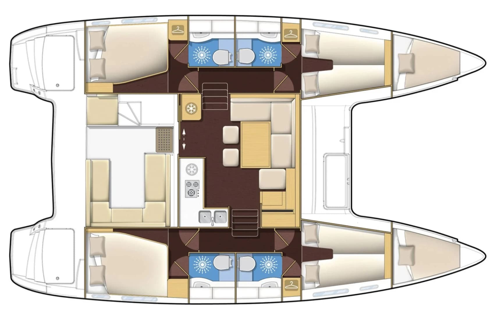 Hire Catamaran Lagoon with a boat licence