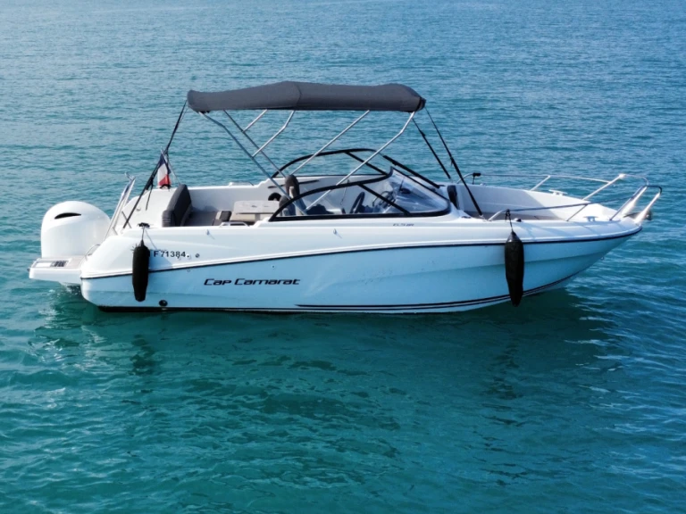 Jeanneau Cap Camarat 6.5 BR charter bareboat or skippered in  Antibes