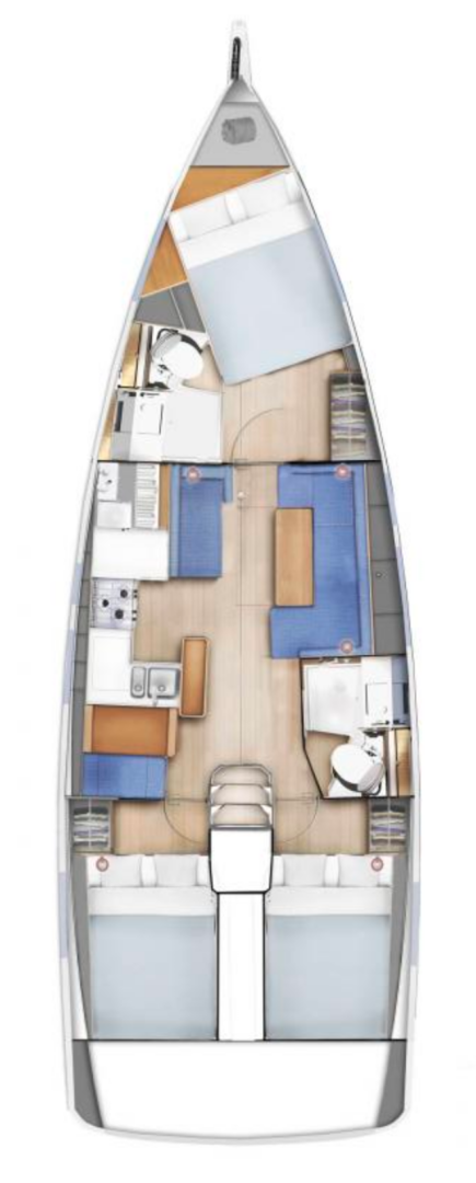 Yacht hire Gouvia cheap Sun Odyssey 410