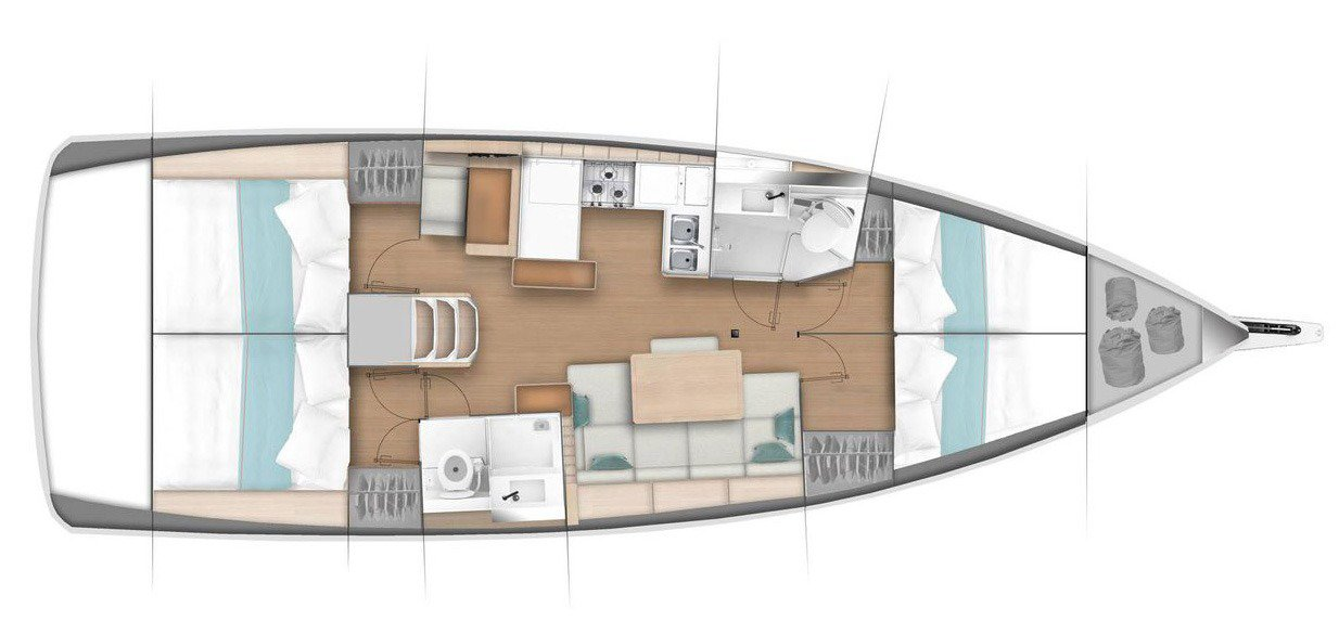 Yacht hire Gouvia cheap Sun Odyssey 440