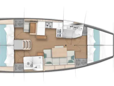 Yacht hire Gouvia cheap Sun Odyssey 440