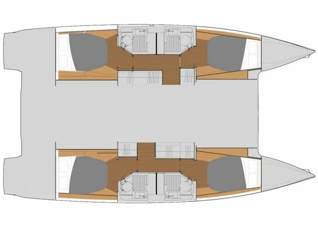 Fountaine Pajot Astrea 42 charter bareboat or skippered in  Primošten