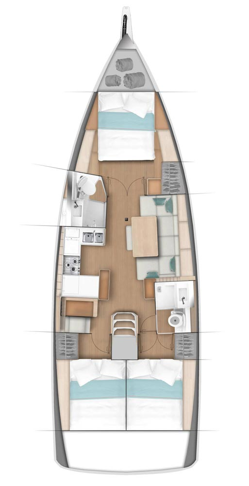 Sailboat hire in Biograd na Moru - Jeanneau Sun Odyssey 440