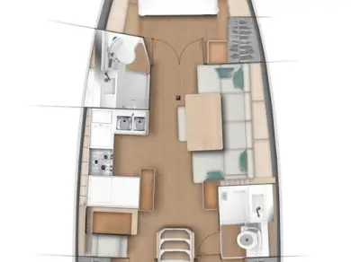 Sailboat hire in Biograd na Moru - Jeanneau Sun Odyssey 440